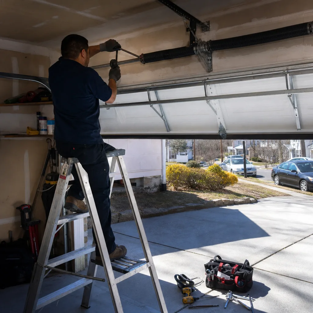 Garage Door Cable Repair in Harlem